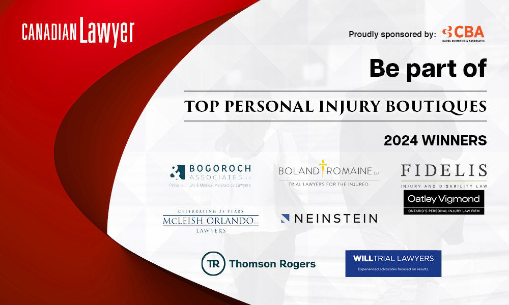 Top Personal Injury Boutiques 2025 – survey underway